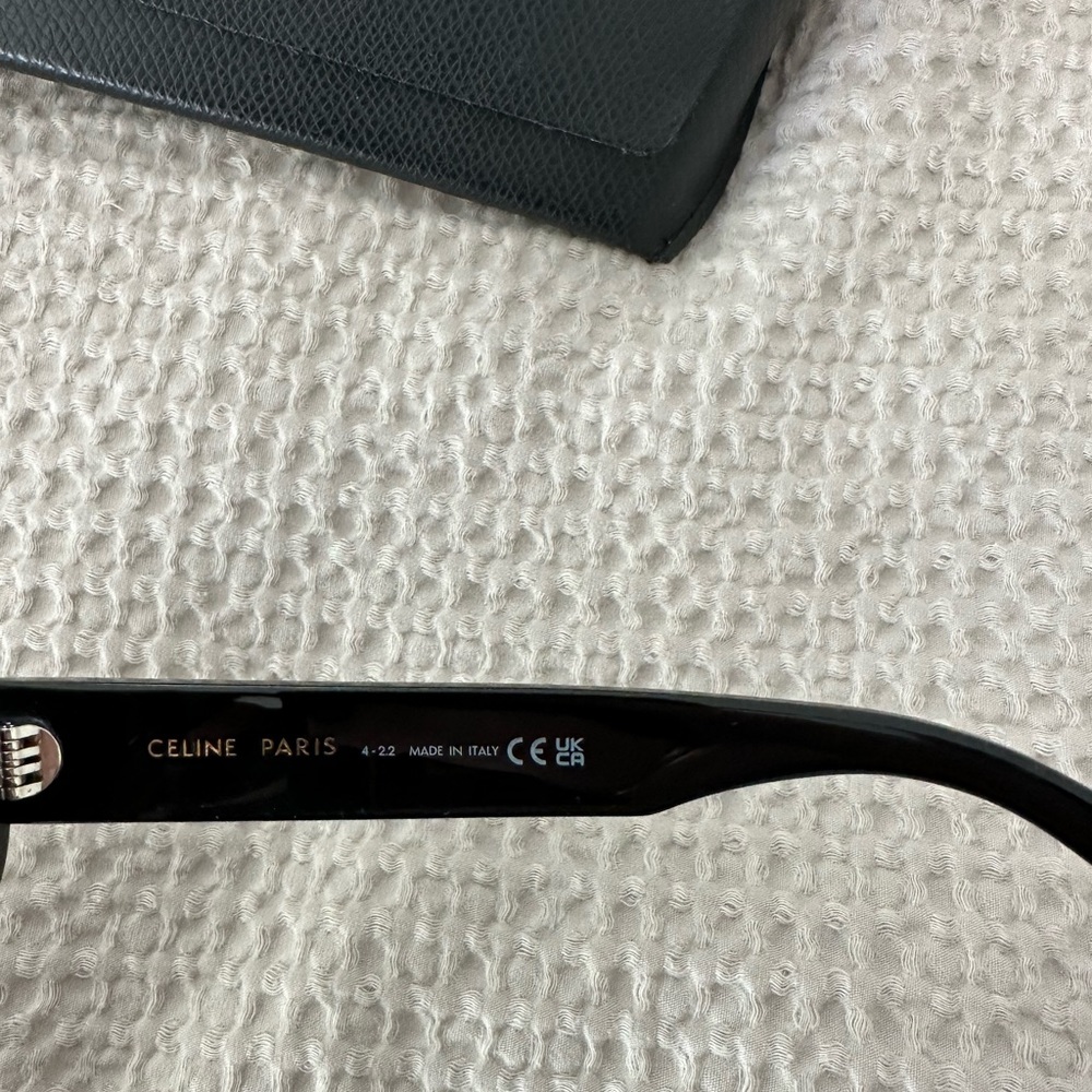 Celine Triomphe Oval Acetate Sunglasses OS NWOT - Picture 3 of 5
